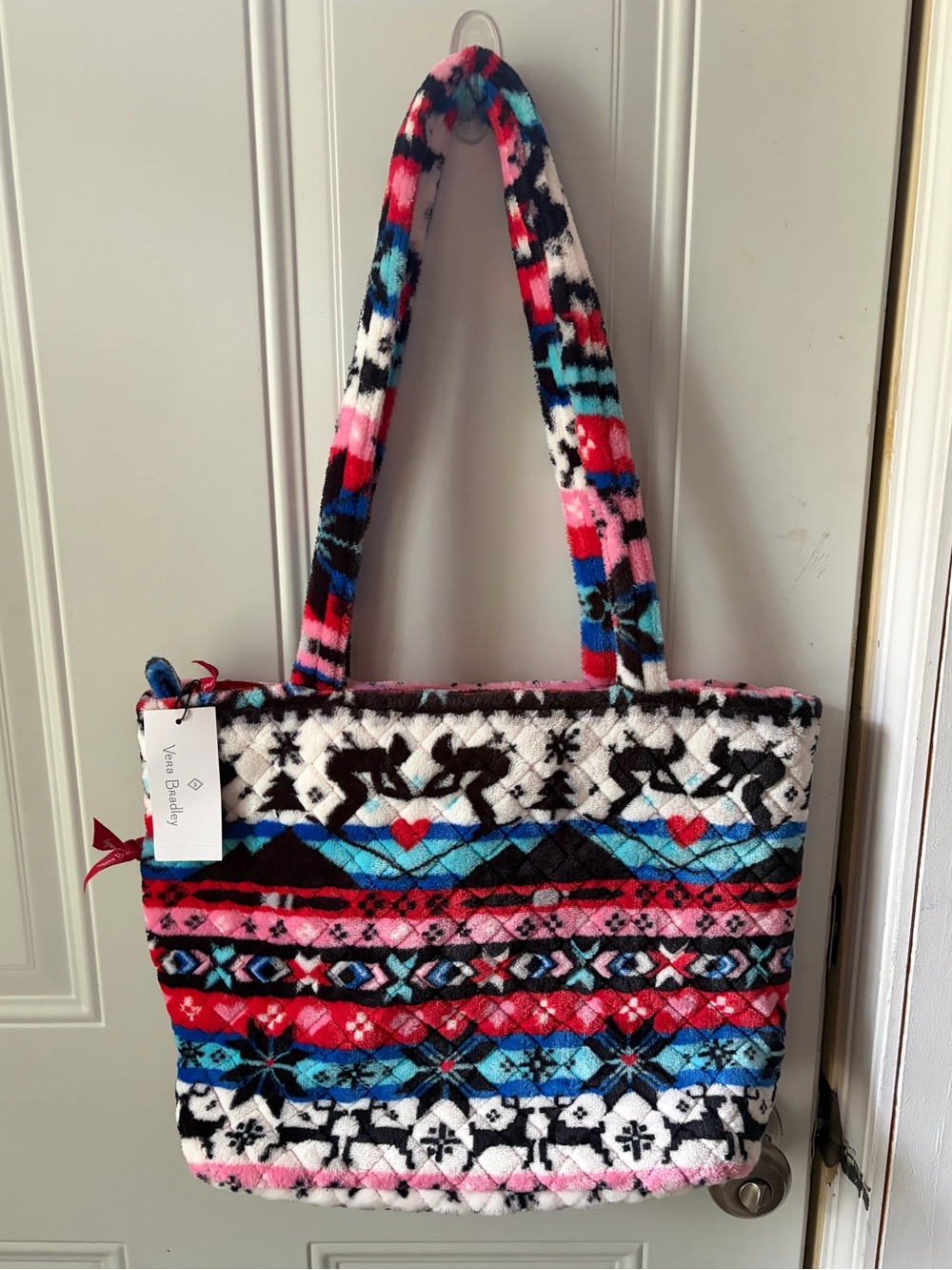 2021 Vera Bradley "Small Vera Tote" in Nordic Stripe Multi NWT